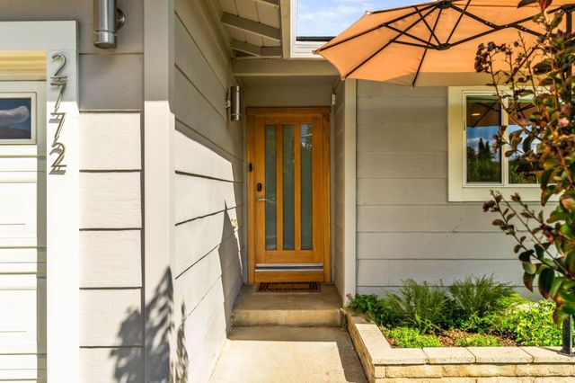 a view of front door