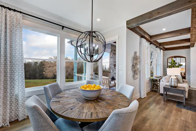 a view of a patio with a chairs