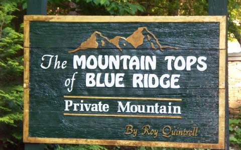 51 Mountain Tops Lane Blue Ridge, GA 30513 - Photo 1 of 1 a view of sign board