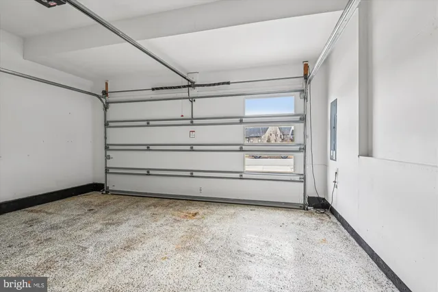 a view of an empty shelves