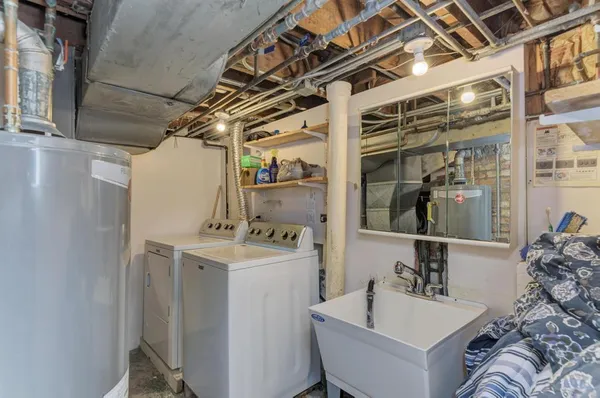 a room with storage and utility