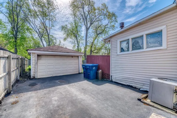 a backyard of a house