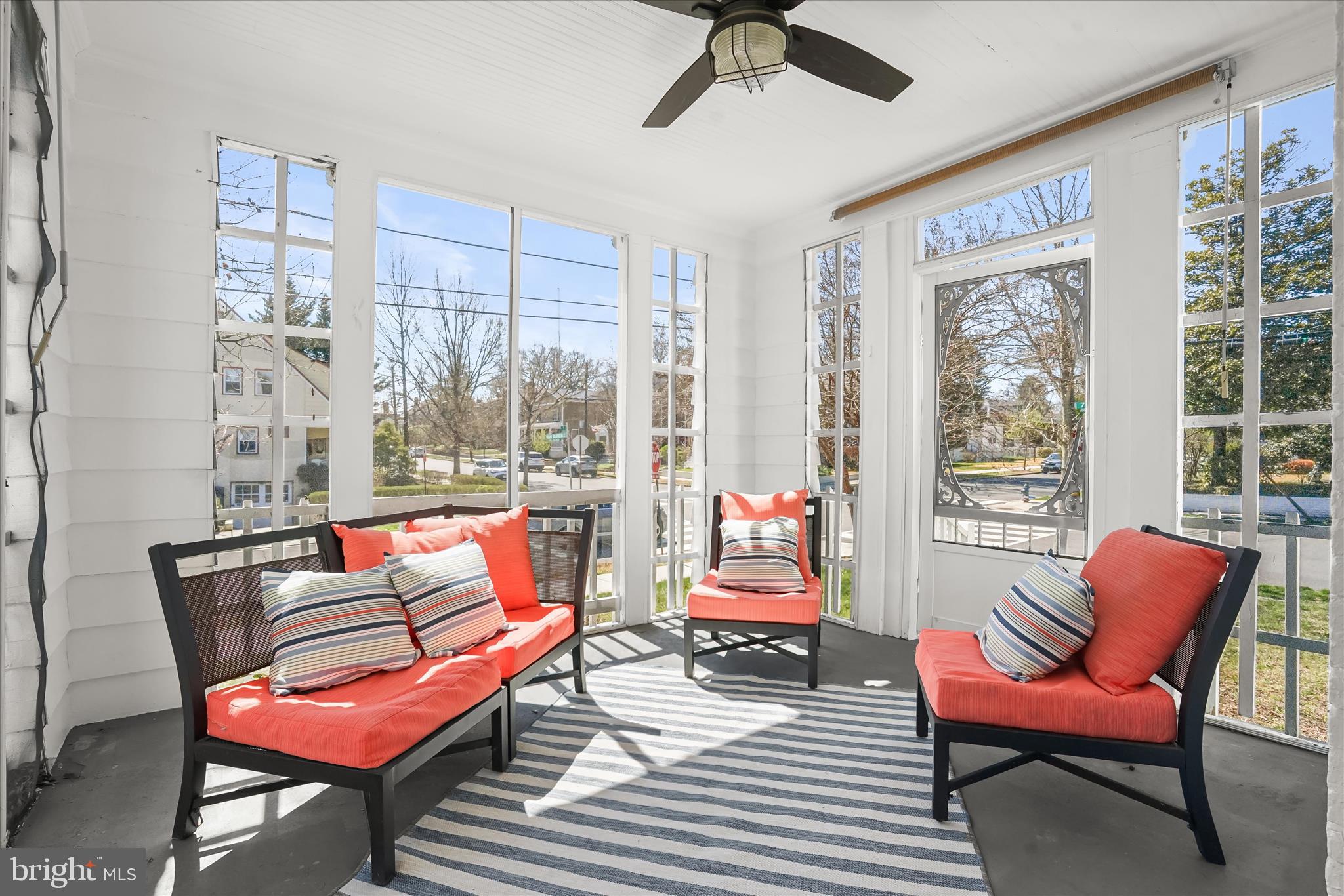 6601 7th Street Northwest Washington, DC 20012 - Photo 42 of 52 a living room with furniture and a floor to ceiling window