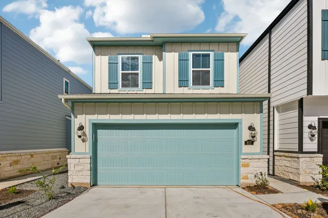 a front view of a house