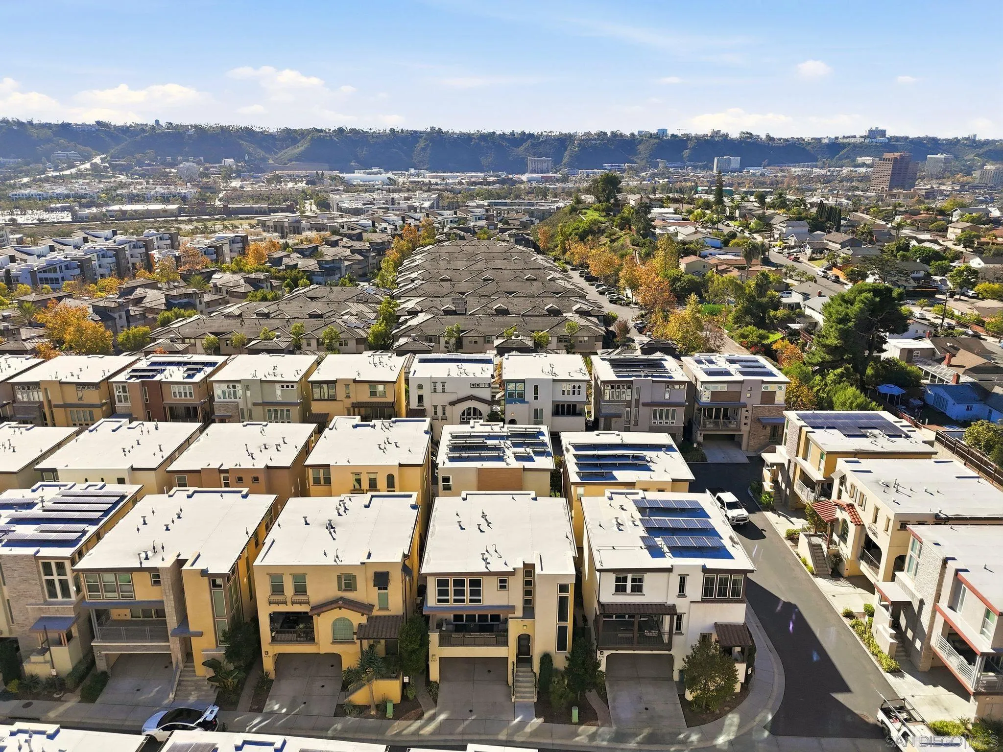 8337 Summit Way San Diego, CA 92108 - Photo 11 of 61 an aerial view of residential houses with outdoor space