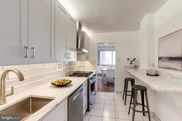 a front view of a building