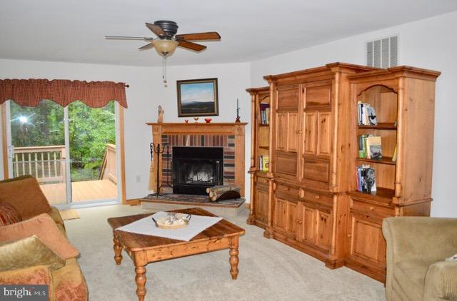 1450 Stringtown Road Berryville, VA 22611 - Photo 7 of 13 a living room with furniture a flat screen tv and a fireplace