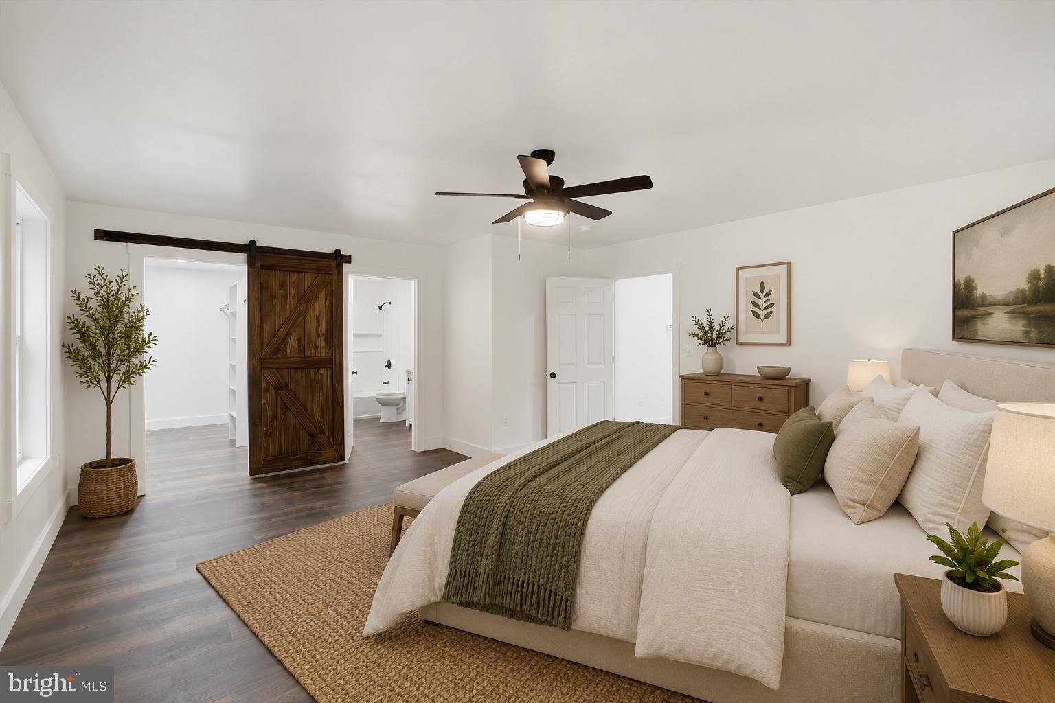 18985 Hebel Road Stewartstown, PA 17363 - Photo 24 of 42 Serene bedroom with rustic charm.