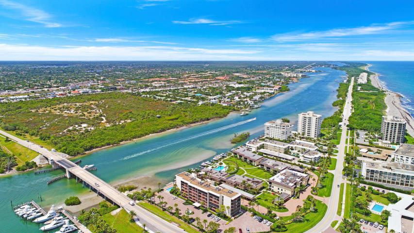 225 South Beach Road, Unit 504 Tequesta, FL 33469 - Photo 16 of 18 225 Beach Aerial Intracoastal-o