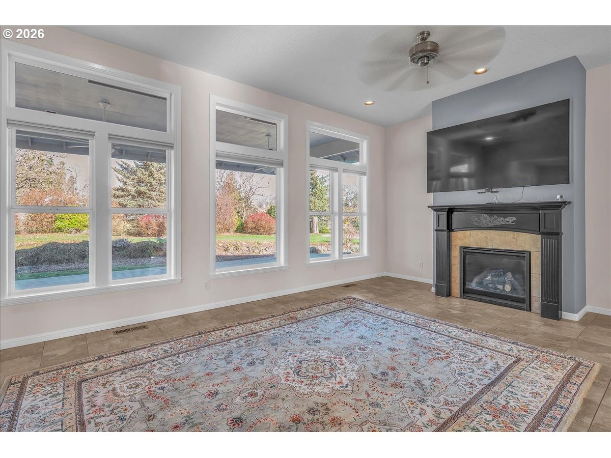 34043 Bennett Road Warren, OR 97053 - Photo 24 of 46 a view of empty room with window and fireplace