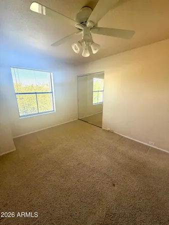 a view of lot of window