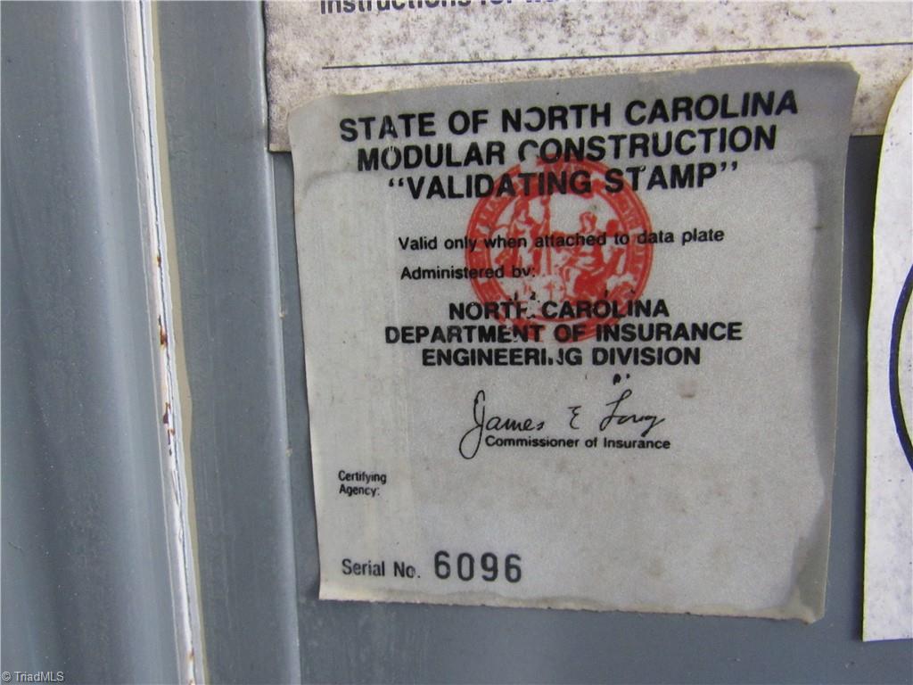 4948 Germanton Road Winston-Salem, NC 27105 - Photo 28 of 29 Modular Permit
