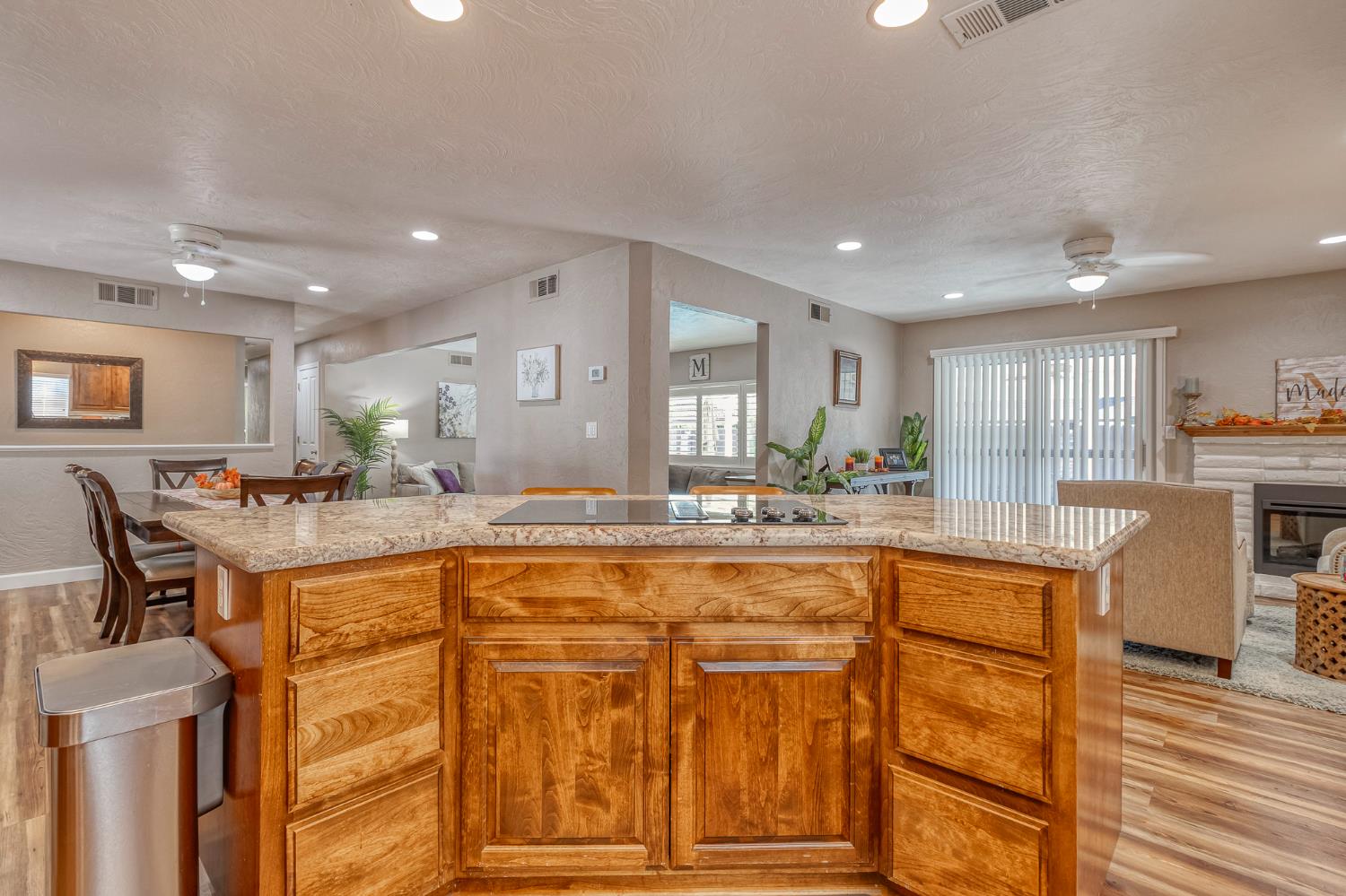 1512 Kruger Drive Modesto, CA 95355 - Photo 17 of 33 a large kitchen with lots of counter space and windows
