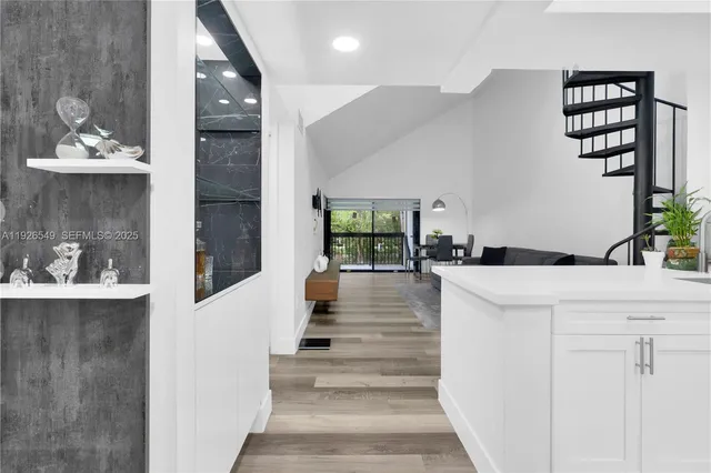 a view of lobby with furniture