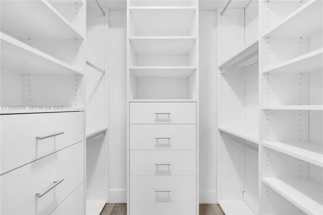 a view of walk in closet