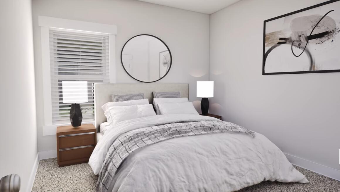 542 Staggerbush Street Freeport, FL 32439 - Photo 16 of 26 a bedroom with a bed and a painting on the wall