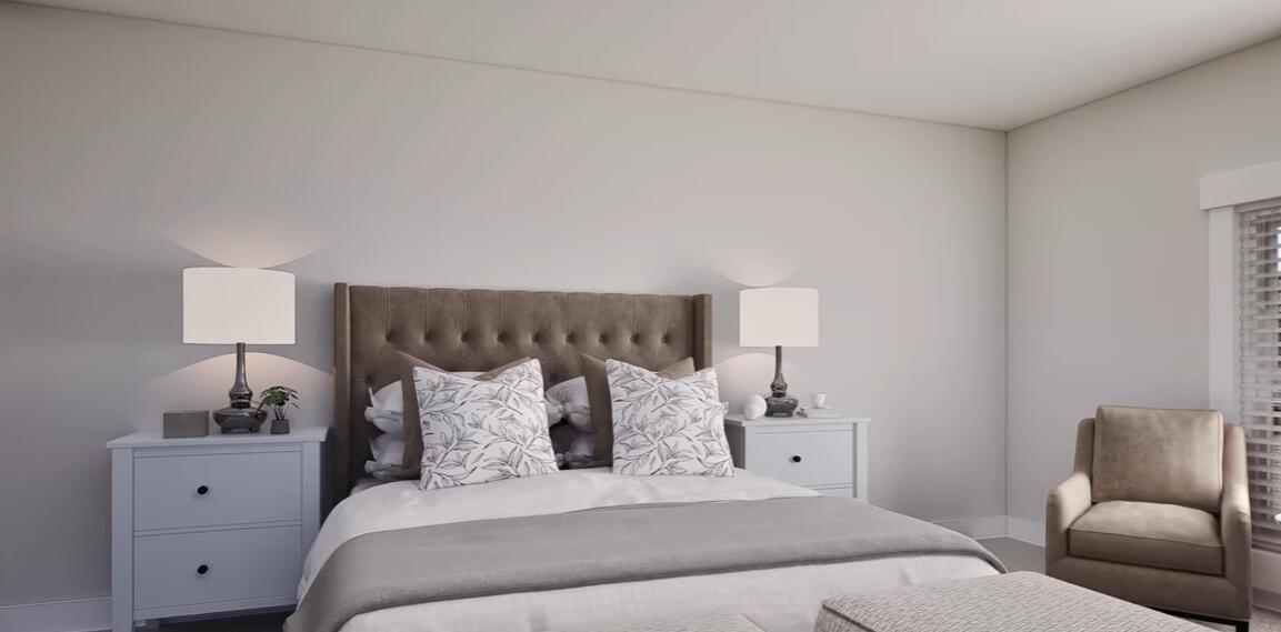 542 Staggerbush Street Freeport, FL 32439 - Photo 20 of 26 a bed room with a bed and a lamp