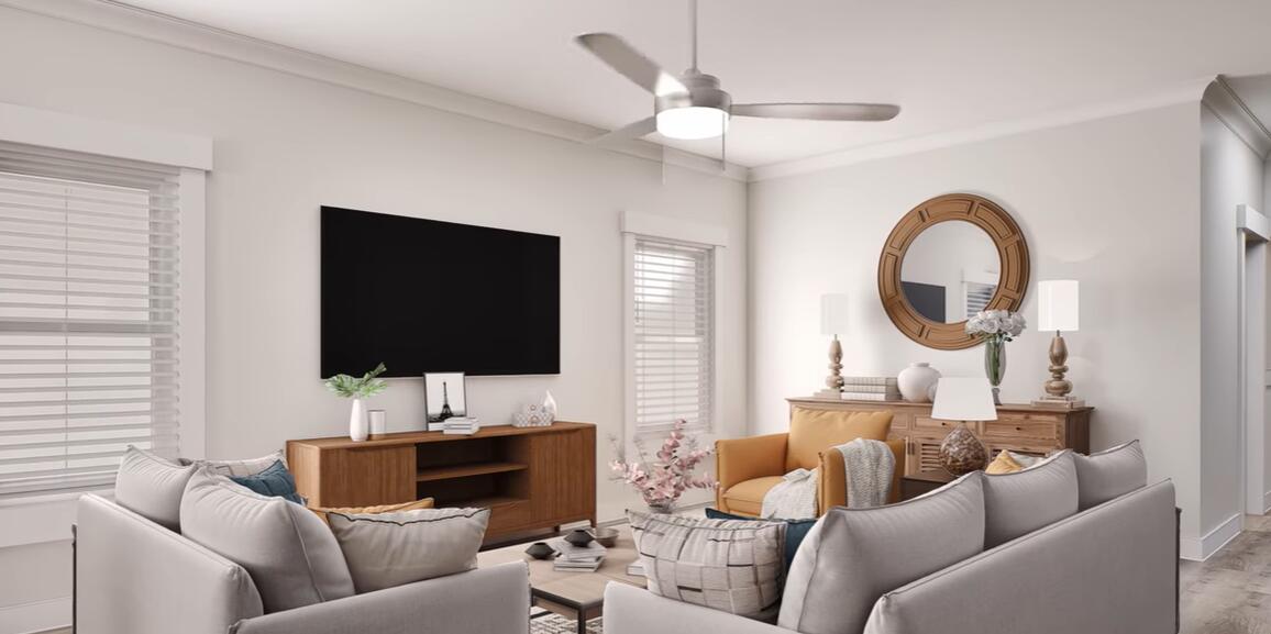 542 Staggerbush Street Freeport, FL 32439 - Photo 7 of 26 a living room with furniture and a flat screen tv