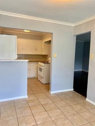 a kitchen with a stove