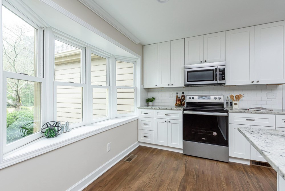 1701 Pony Run Road Raleigh, NC 27615 - Photo 9 of 30 Gorgeous bay window in Kitchen overlooks front yard. Kitchen
