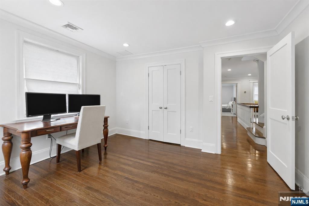 14 Old Smith Road Tenafly, NJ 07670 - Photo 30 of 50 a workspace with furniture and wooden floor