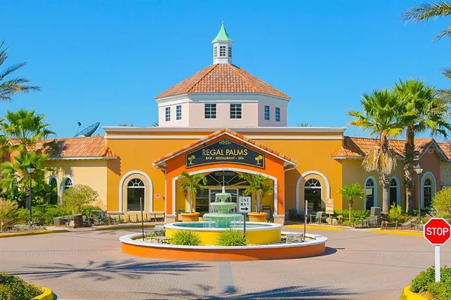 a outdoor space with lots of swings and slides