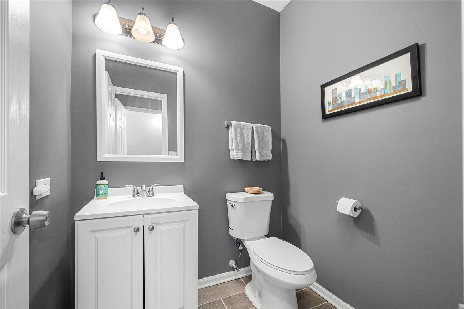2077 Union Mill Drive Aurora, IL 60503 - Photo 9 of 18 a bathroom with a toilet sink and mirror