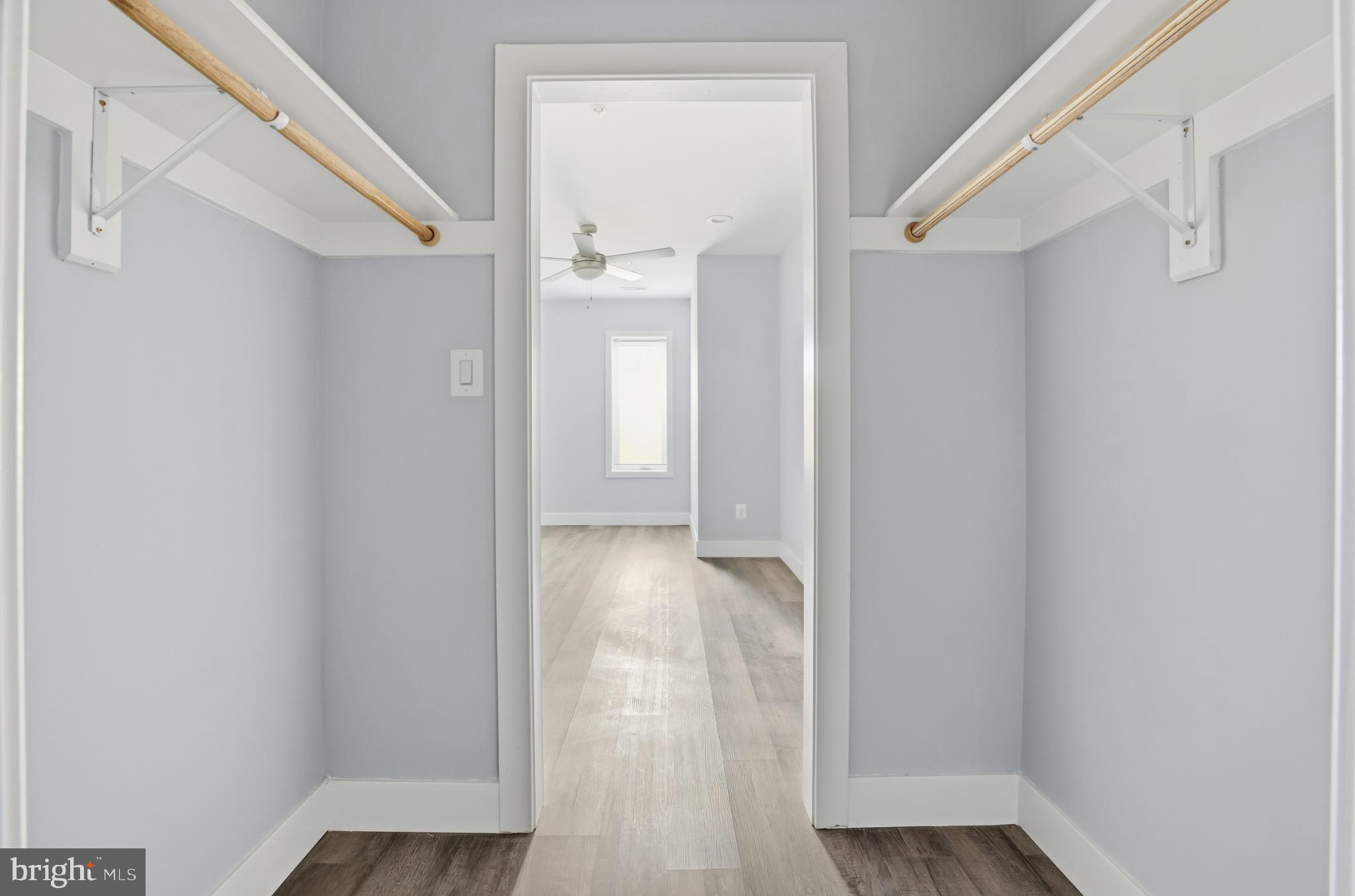 2600 4th Street Northeast, Unit A Washington, DC 20002 - Photo 23 of 33 a view of a hallway with wooden floor and closet