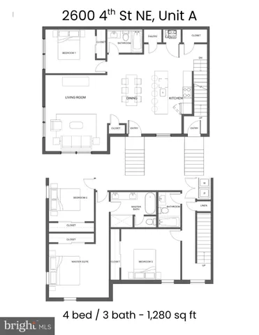 $4,000 | 2600 4th Street Northeast, Unit A, Washington, DC 20002