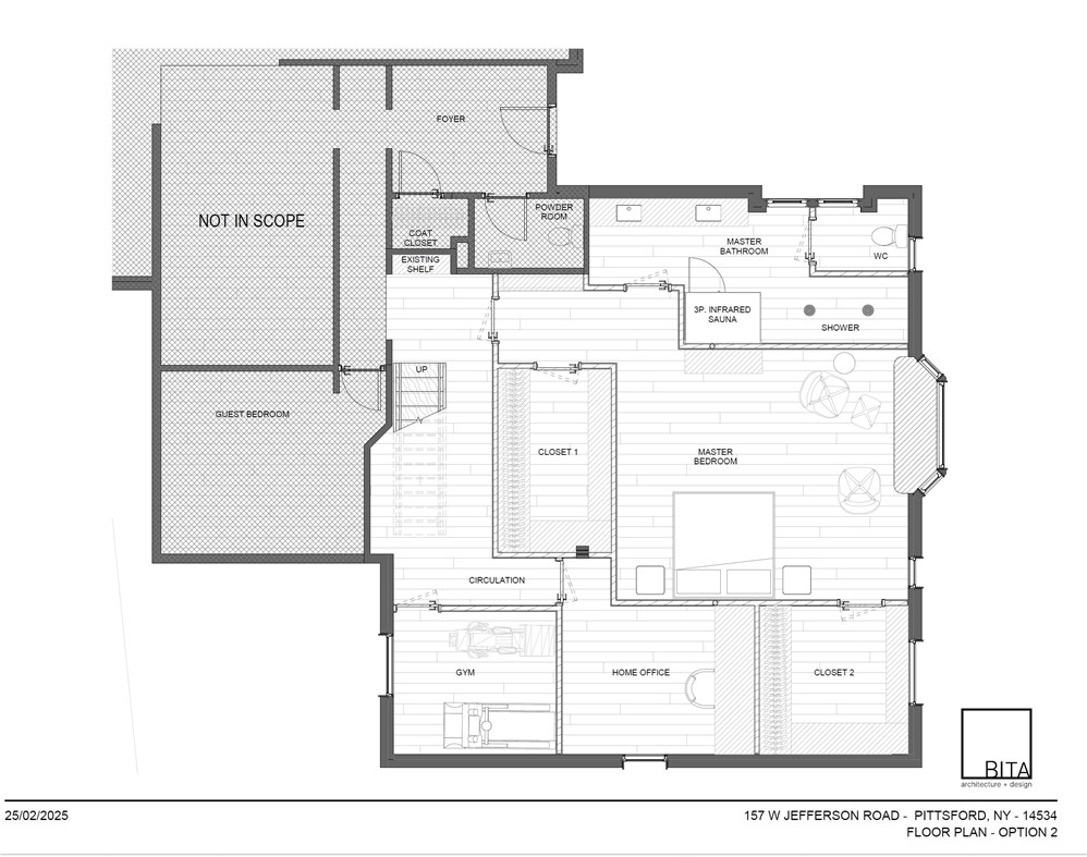 157 West Jefferson Road Pittsford, NY 14534 - Photo 48 of 50 Remodel plans for Owners retreat option 2