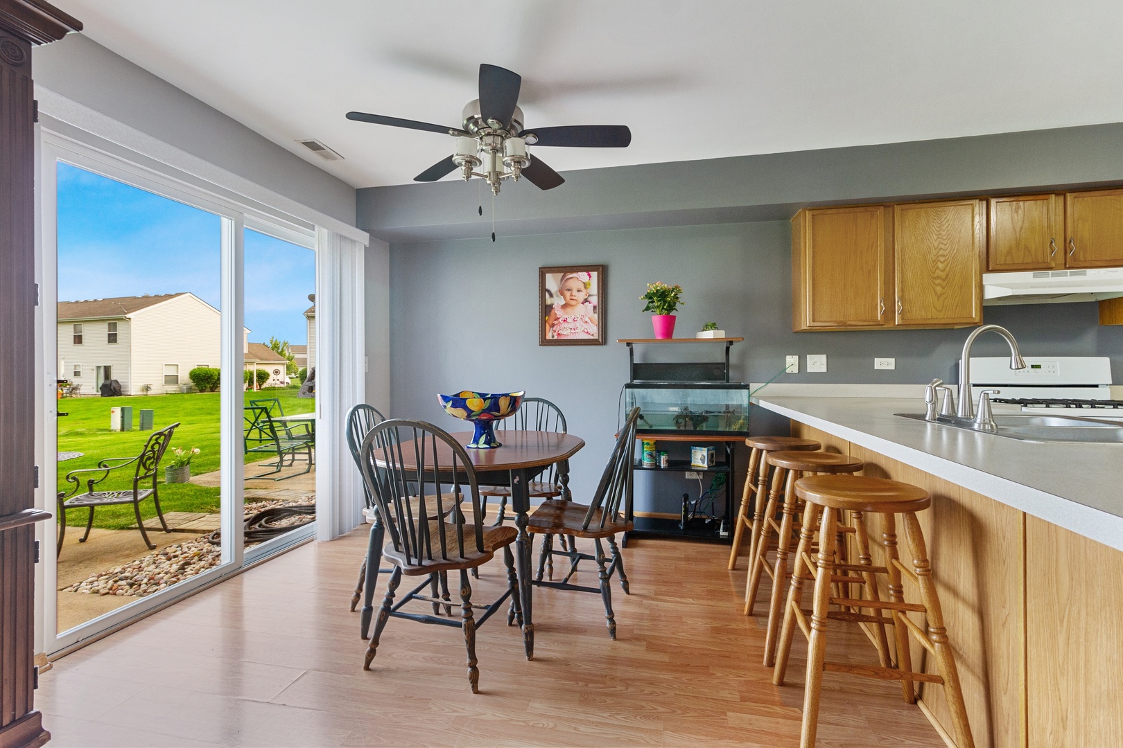 25130 Faraday Road Manhattan, IL 60442 - Photo 5 of 15 a view of a dining room with furniture window and outside view