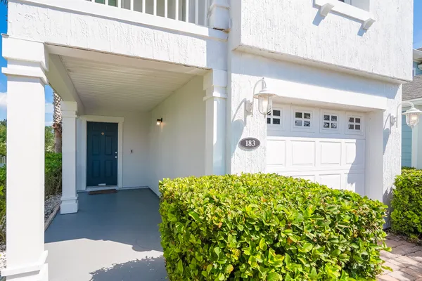 a view of a back yard of the house