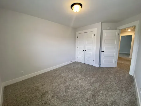a view of a room with an empty space