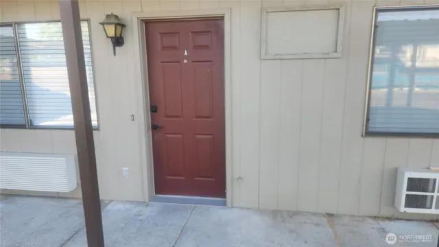 a view of an entryway door