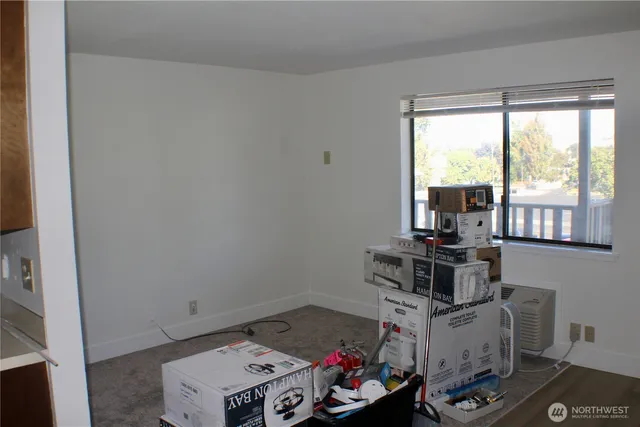 a room with storage and utility