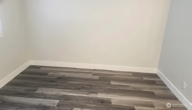 a view of small space with empty racks