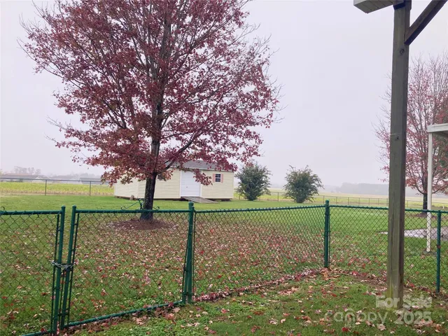 a view of outdoor space and green space