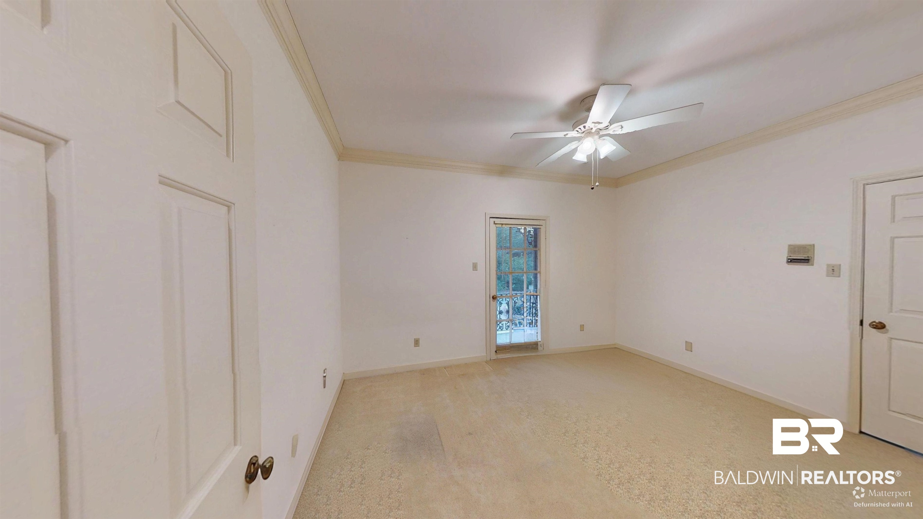 53 Warwick Road Mobile, AL 36608 - Photo 33 of 45 Empty room with a ceiling fan and crown molding