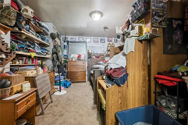 a view of storage and utility room