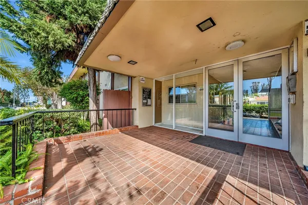 a balcony view with a outdoor space