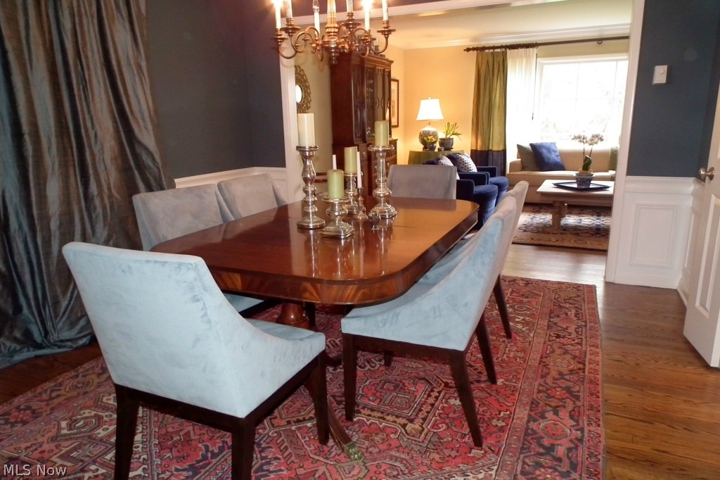 2671 Rochester Road Shaker Heights, OH 44122 - Photo 7 of 22 Formal dining room with wainscoting detail