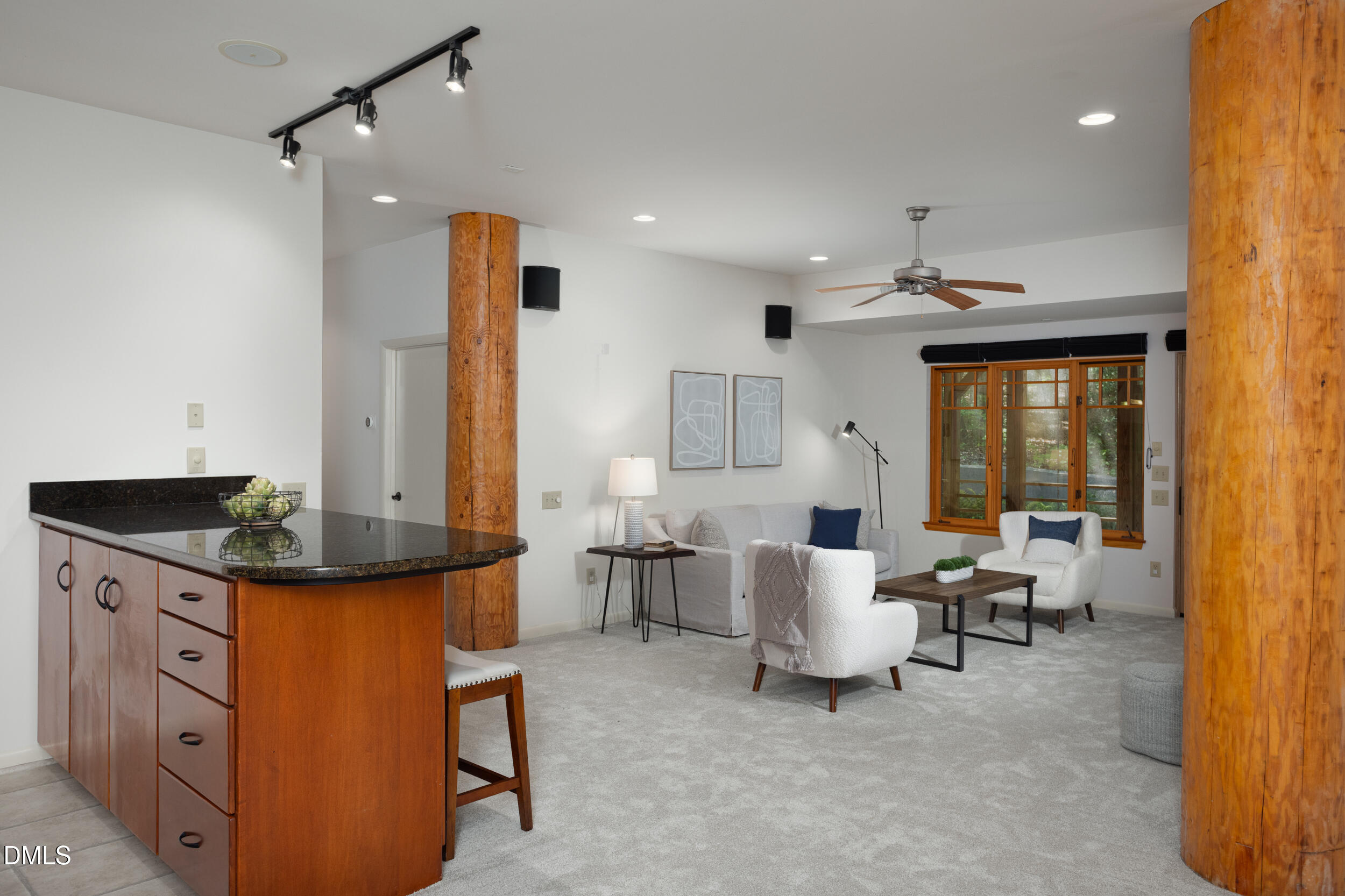 260 Bc Way Rougemont, NC 27572 - Photo 51 of 76 a living room with furniture a large window and potted plant