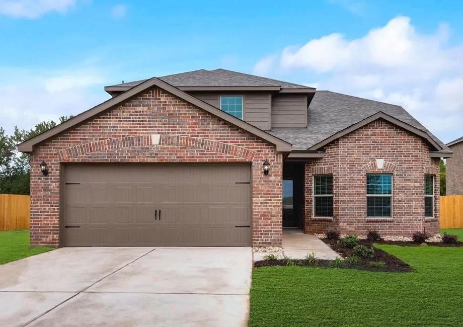 296 Wandering Stream Way Princeton, TX 75407 - Photo 1 of 7 a front view of a house with a yard
