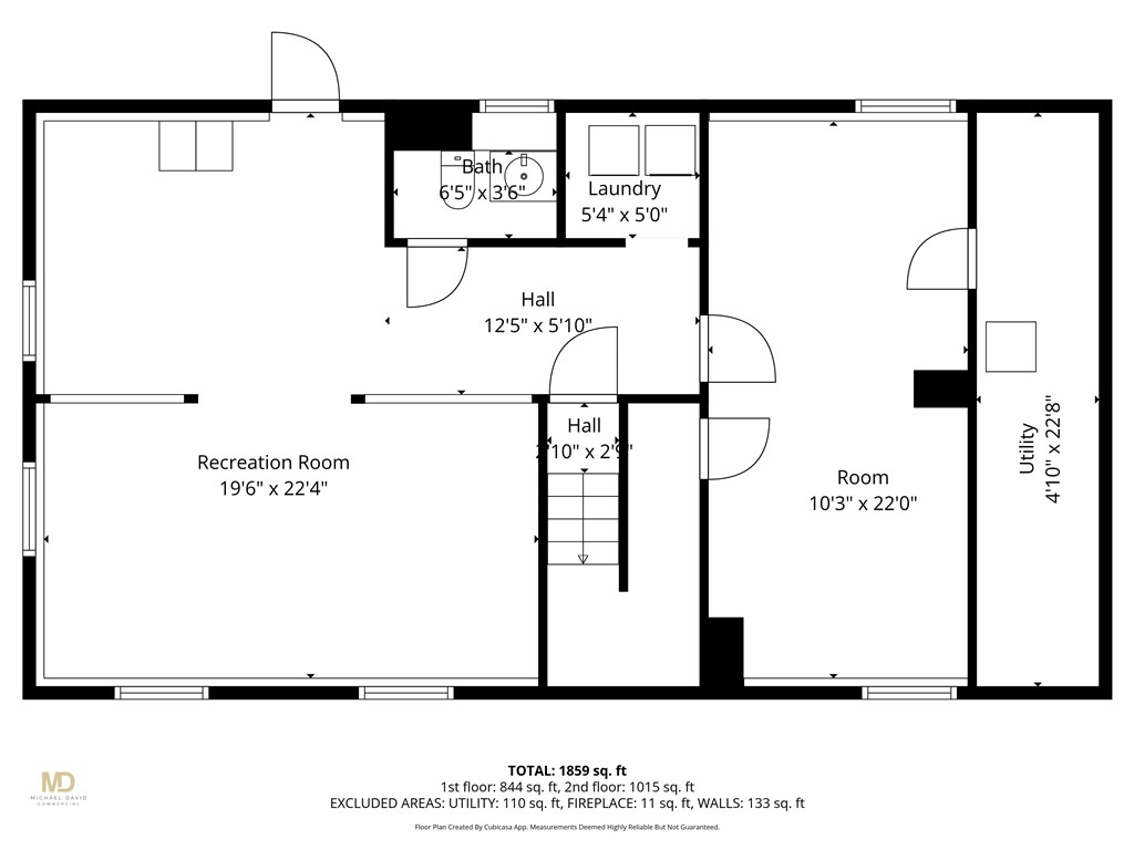 247 Asylum Road Warwick, RI 02886 - Photo 16 of 17 Lower level Floor Plan showing 2 large Flex Room possibilities