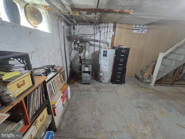 a view of storage and utility room