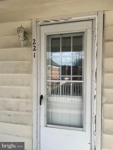 a view of front door