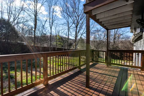 a view of city from a balcony