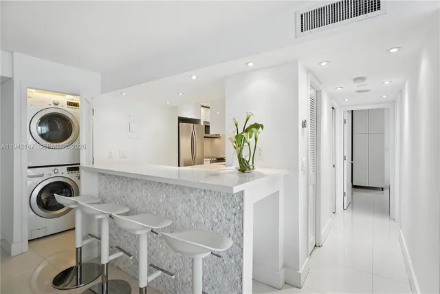 a view of living room washer and dryer