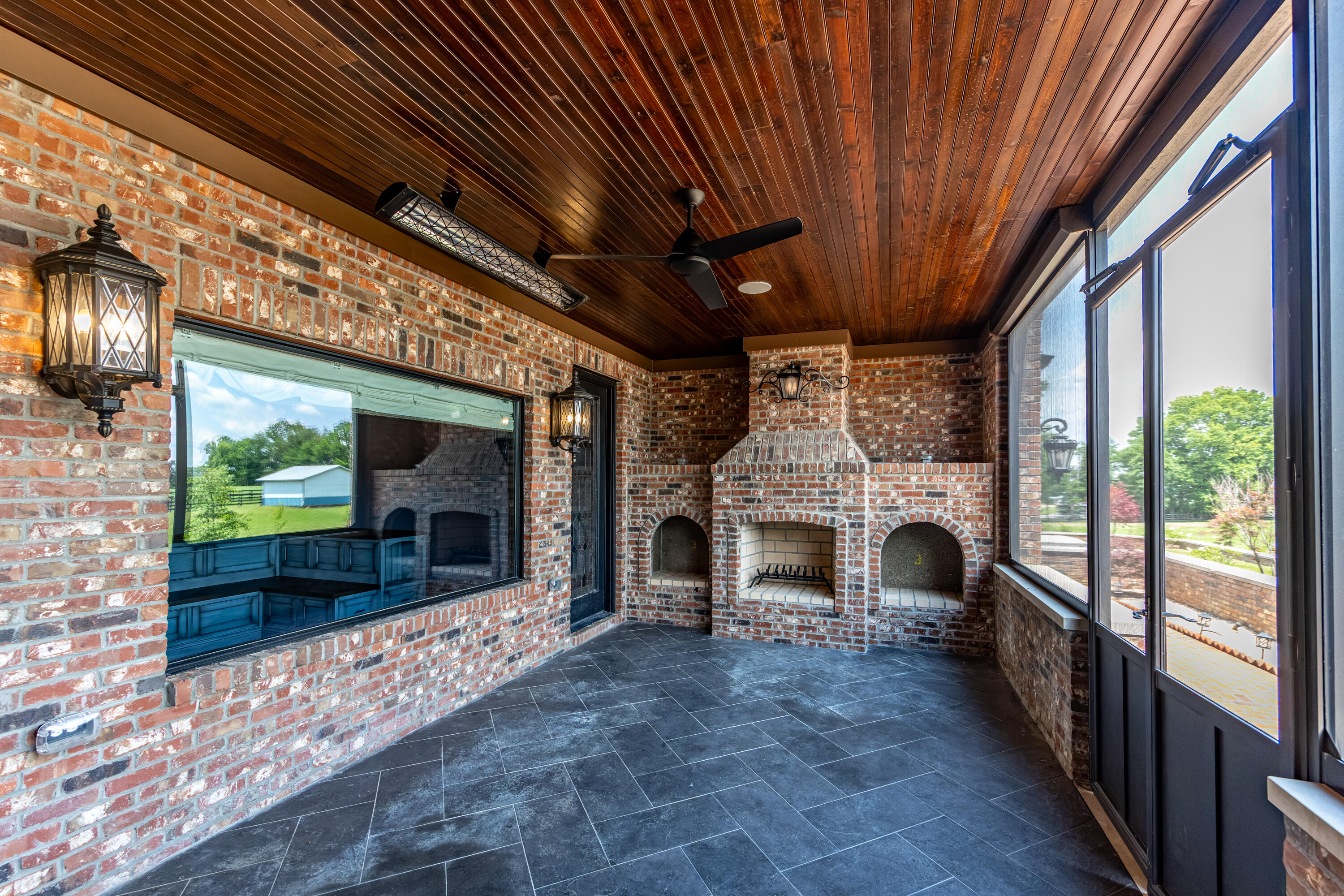 4845 Bryan Station Road Lexington, KY 40516 - Photo 74 of 115 outdoor patio with fireplace overlooking pool