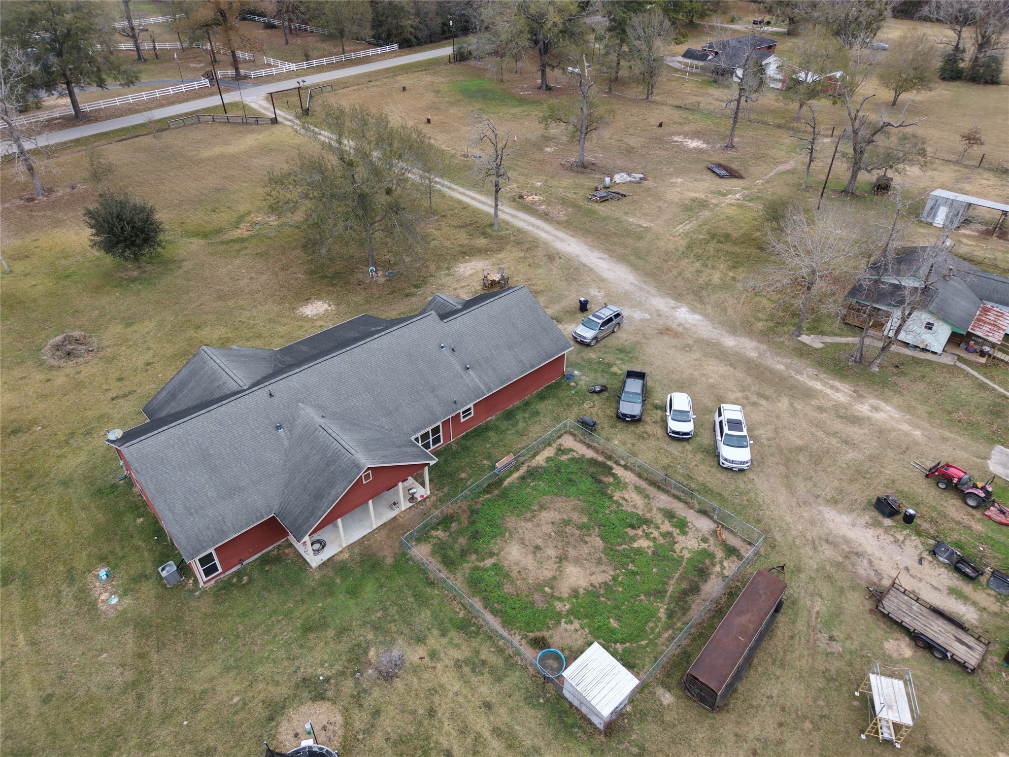 14620 Lyric Road Conroe, TX 77302 - Photo 42 of 43 an aerial view of a house with a yard
